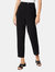 Dorothy Perkins Womens/Ladies Double Button Tapered Pants (Black) - Black