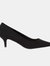 Dorothy Perkins Womens/Ladies Dove Wide Kitten Heel Court Shoes (Natural Black) (10) - Natural Black