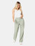 Dorothy Perkins Womens/Ladies Draped Relaxed Wide Leg Pants (Sage)