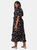 Dorothy Perkins Womens/Ladies Floral Frill Hem Plus Midi Dress (Black)