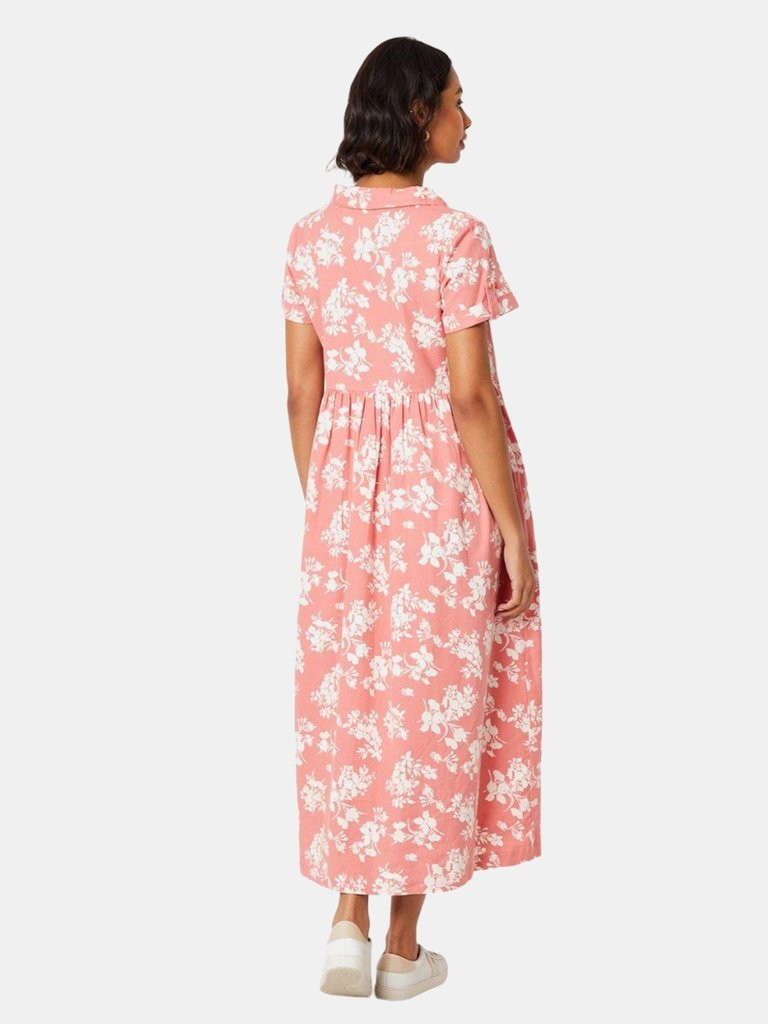 Dorothy Perkins Womens/Ladies Floral Midi Shirt Dress (Pink)