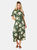 Dorothy Perkins Womens/Ladies Floral Puff Sleeve Midi Dress (Khaki Green) - Khaki Green