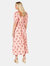 Dorothy Perkins Womens/Ladies Floral Puff Sleeve Midi Dress (Pink)