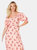 Dorothy Perkins Womens/Ladies Floral Puff Sleeve Midi Dress (Pink)