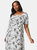 Dorothy Perkins Womens/Ladies Floral Square Neck Tie Sleeves Midi Dress (Ivory)