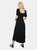 Dorothy Perkins Womens/Ladies Frill Neck Petite Midi Dress (Black)