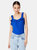 Dorothy Perkins Womens/Ladies Frilled Front Tie Tank Top (Cobalt)