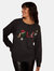 Dorothy Perkins Womens/Ladies Jolly Christmas Sweater (Black)