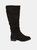 Dorothy Perkins Womens/Ladies Karina Ruched Wide Flat Boots (Natural Black) (10)