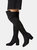 Dorothy Perkins Womens/Ladies Kelly Suedette Stretch Knee-High Boots (Black) (6)