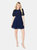 Dorothy Perkins Womens/Ladies Lace Chiffon Pleated Mini Dress (Navy)