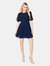 Dorothy Perkins Womens/Ladies Lace Chiffon Pleated Mini Dress (Navy)