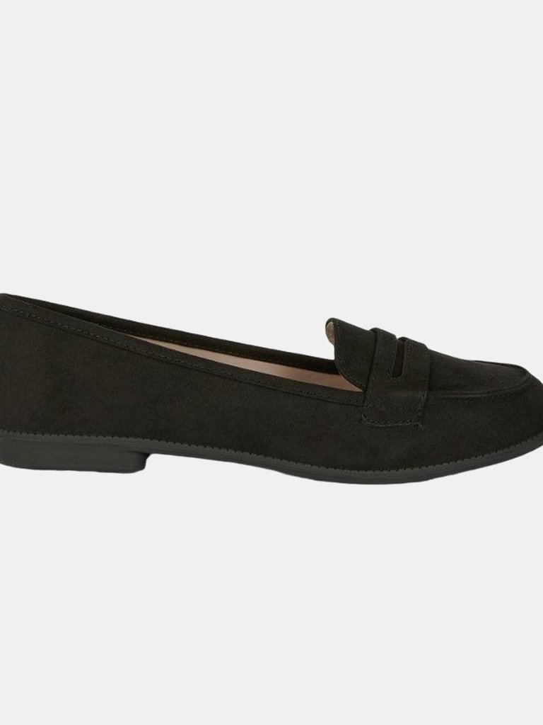 Dorothy Perkins Womens/Ladies Lara Penny Strap Loafers (Natural Black) (11)