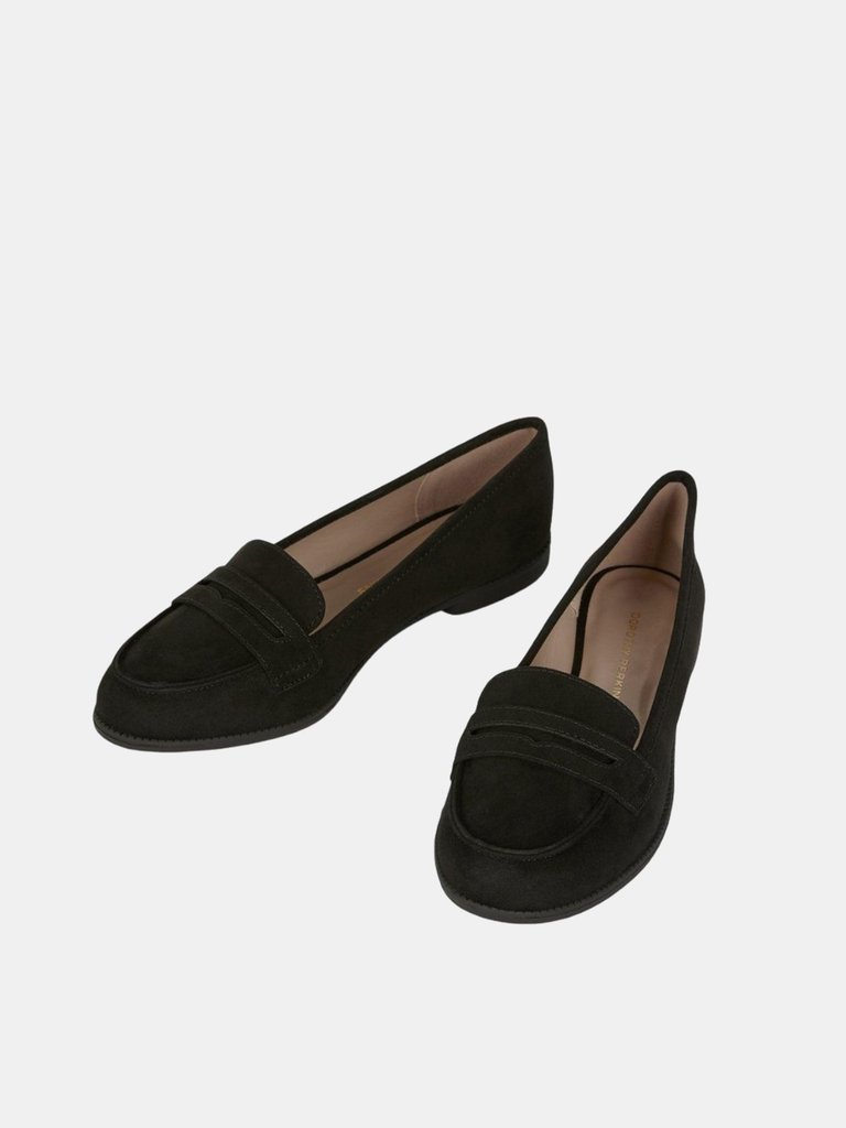 Dorothy Perkins Womens/Ladies Lara Penny Strap Loafers (Natural Black) (11) - Natural Black