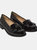 Dorothy Perkins Womens/Ladies Leigh Fringe Wide Loafers (True Black) (6 Wide) - True Black