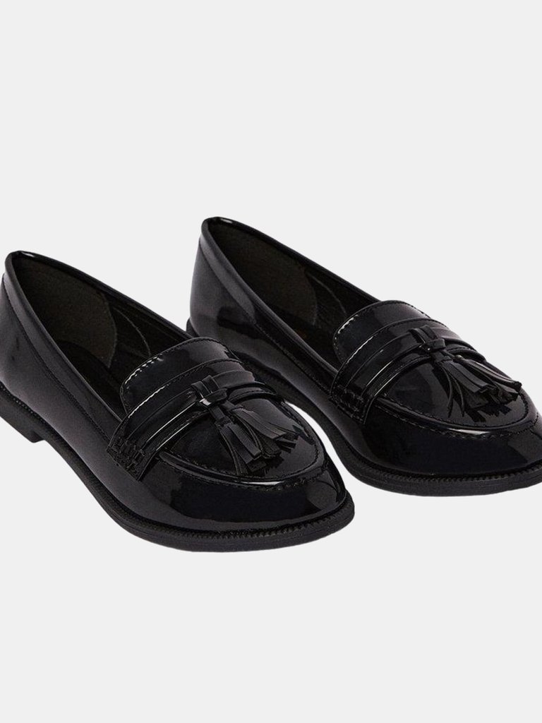 Dorothy Perkins Womens/Ladies Lennie Tassel Loafers (True Black) (6) - True Black