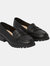 Dorothy Perkins Womens/Ladies Leoni Wide Penny Loafers (Black) (10) - Black