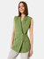 Dorothy Perkins Womens/Ladies Linen Double-Breasted Sleeveless Blazer (Green) - Green