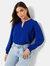 Dorothy Perkins Womens/Ladies Overhead Petite Long-Sleeved Blouse (Cobalt) - Cobalt