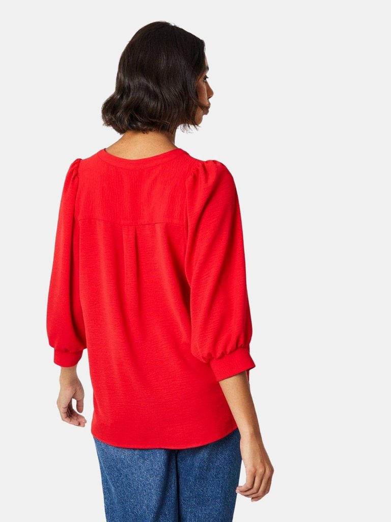 Dorothy Perkins Womens/Ladies Overhead Shirt (Red)