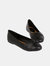 Dorothy Perkins Womens/Ladies Paige Wrap Detail Wide Ballerina Flats (Black) (7) - Black