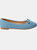 Dorothy Perkins Womens/Ladies Penelope Bow Ballet Shoes (Denim) (5)