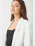 Dorothy Perkins Womens/Ladies Petite Ruched Blazer (Cream)