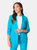 Dorothy Perkins Womens/Ladies Petite Ruched Blazer (Turquoise) - Turquoise