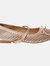 Dorothy Perkins Womens/Ladies Petra Mary Jane Diamante Ballet Shoes (Rose Gold) (5)