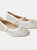 Dorothy Perkins Womens/Ladies Petra Mary Jane Diamante Ballet Shoes (White) (5) - White