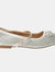 Dorothy Perkins Womens/Ladies Petra Mary Jane Diamante Ballet Shoes (White) (5)