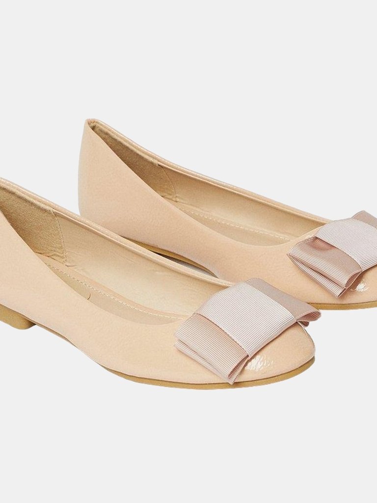 Dorothy Perkins Womens/Ladies Pila Bow Ballerina Flats (Blush) (6) - Blush