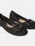 Dorothy Perkins Womens/Ladies Pippin Bow Detail Ballet Shoes (Natural Black) (5) - Natural Black