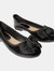 Dorothy Perkins Womens/Ladies Pippin Bow Detail Ballet Shoes (True Black) (10) - True Black