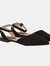 Dorothy Perkins Womens/Ladies Poppy Open Back Wide Ballerina Flats (Natural Black) - Natural Black