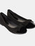 Dorothy Perkins Womens/Ladies Presley Bow Detail Ballerina Flats (Natural Black) (7) - Natural Black