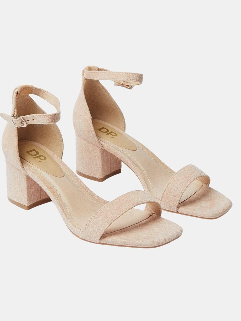 Dorothy Perkins Womens/Ladies Sammie Barely There Low Block Heel Sandals (Blush) (6) - Blush