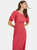 Dorothy Perkins Womens/Ladies Shirred Cuff Tall Midi Dress (Red)