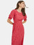 Dorothy Perkins Womens/Ladies Shirred Cuff Tall Midi Dress (Red)