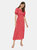 Dorothy Perkins Womens/Ladies Shirred Cuff Tall Midi Dress (Red) - Red