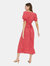 Dorothy Perkins Womens/Ladies Shirred Cuff Tall Midi Dress (Red)