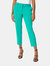 Dorothy Perkins Womens/Ladies Slim Ankle Grazer Trousers (Green) - Green