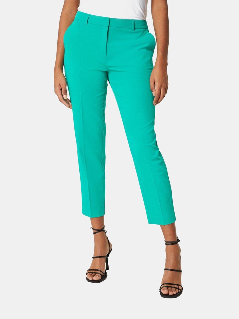 Dorothy Perkins Womens/Ladies Slim Ankle Grazer Trousers (Green) - Green