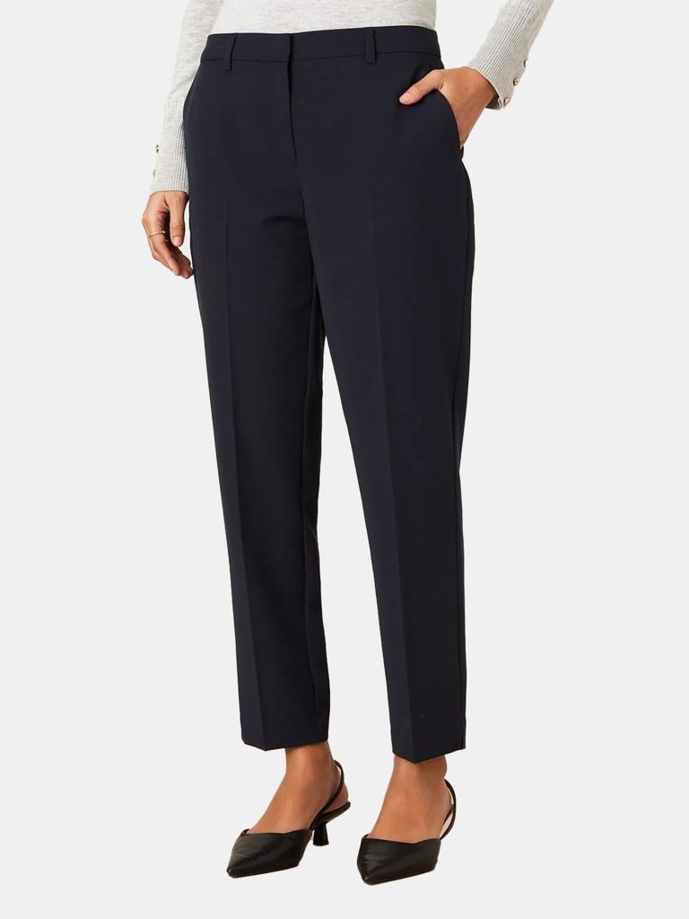 Dorothy Perkins Womens/Ladies Slim Ankle Grazer Trousers (Navy) - Navy