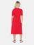 Dorothy Perkins Womens/Ladies Spotted Wrap Petite Midi Dress (Red)