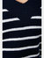 Dorothy Perkins Womens/Ladies Stripe Knitted V Neck Sweater (Navy)