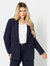 Dorothy Perkins Womens/Ladies Stripe Linen Blazer (Navy) - Navy