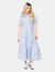 Dorothy Perkins Womens/Ladies Striped Waist Tie Midi Shirt Dress (Blue) - Blue