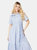 Dorothy Perkins Womens/Ladies Striped Waist Tie Midi Shirt Dress (Blue)