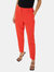 Dorothy Perkins Womens/Ladies Tall Ankle Grazer Trousers (Red) - Red